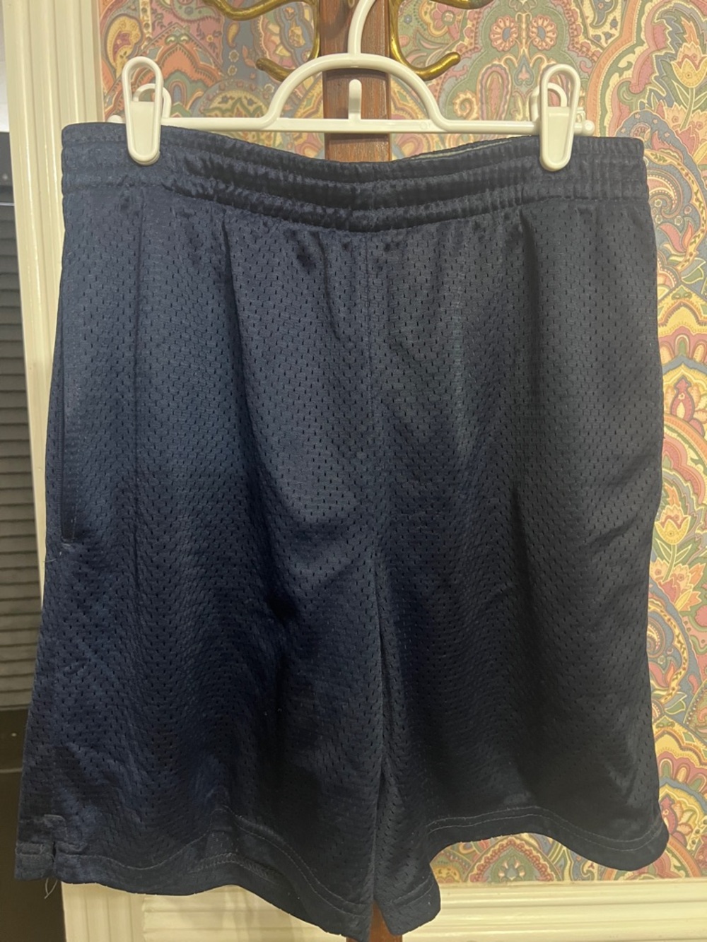 Women’s Navy Mesh Athletic Shorts